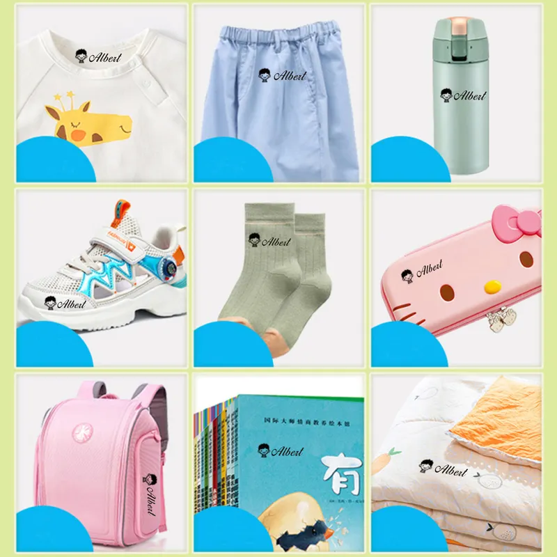 Custommade Baby DIY 어린이 봉인 학생 의류 장 챕터 챕터 퇴색 보안 이름 우표 스티커 220618
