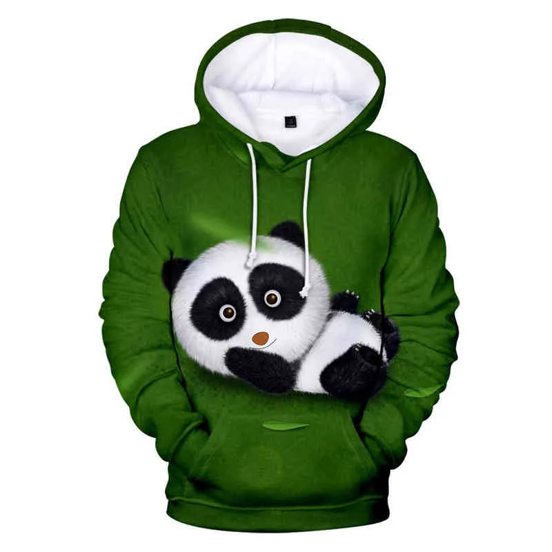Nouveau 3D Imprimer Panda Hoodies Hommes Femmes Nouveau Style Mignon Sweat Pull Panda 3D Hoodies Casual Tops Sweat À Capuche ren L220704