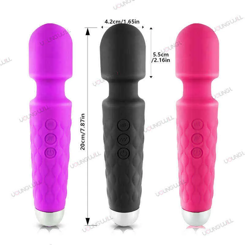 NXY vibrateurs haute fréquence masturbateur grande taille Vibrador Sexe g Spot jouets sexuels Av baguette vagin pour les femmes masseur 0411