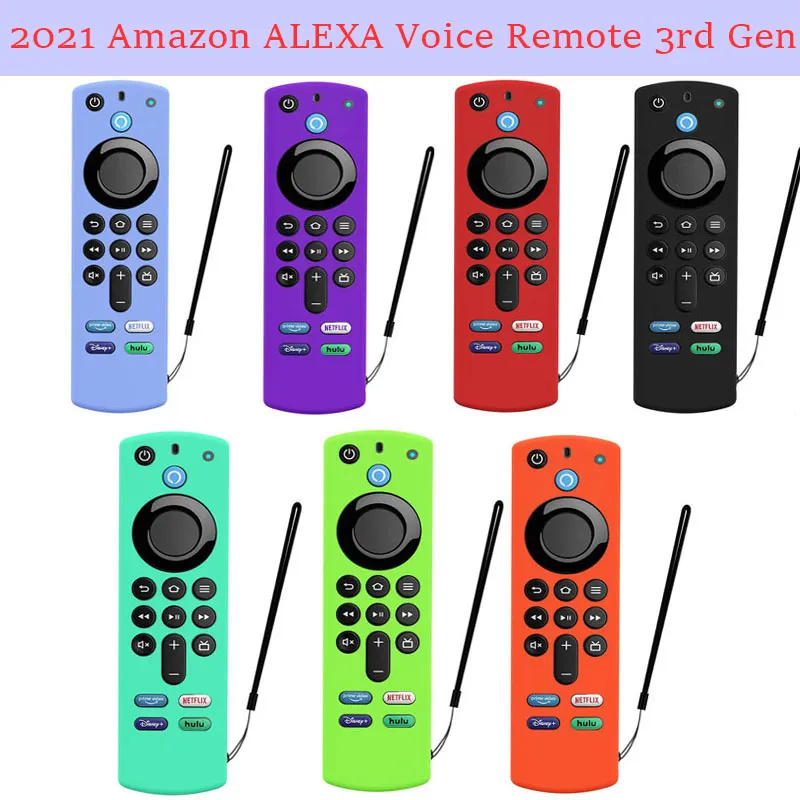 All-Nieuwe Anti-Fall voor Soft Siliconen Beschermende Cover Fire TV Stick 3rd Gen Alexa Voice Remote Wasbare Luminous Cover