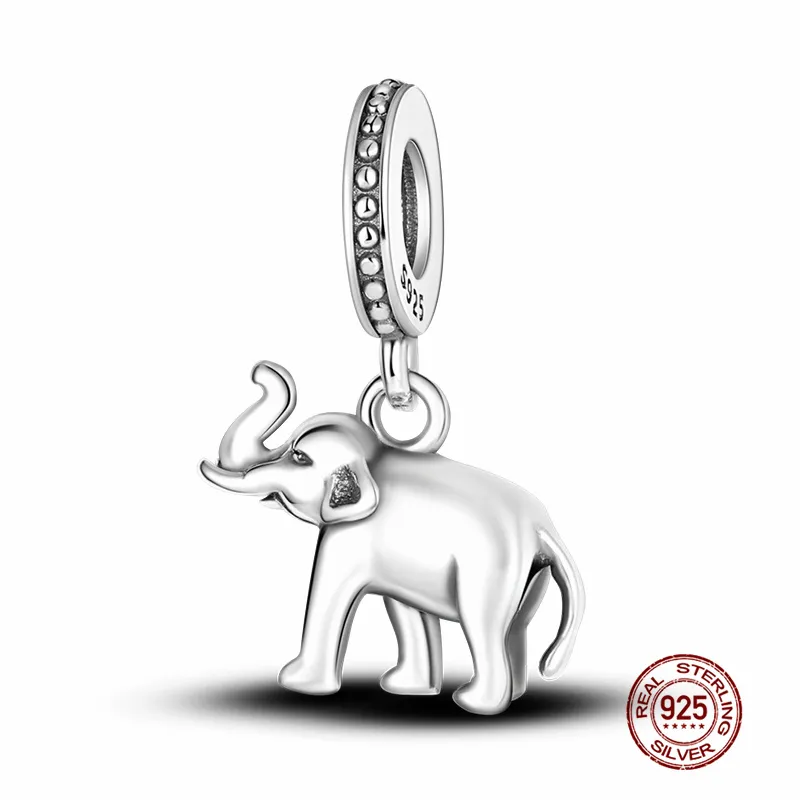 925 Silver Fit Charm 925 Armband Animal Elephant Crab Charms Set Pendant DIY Fine Beads Jewelry9581791