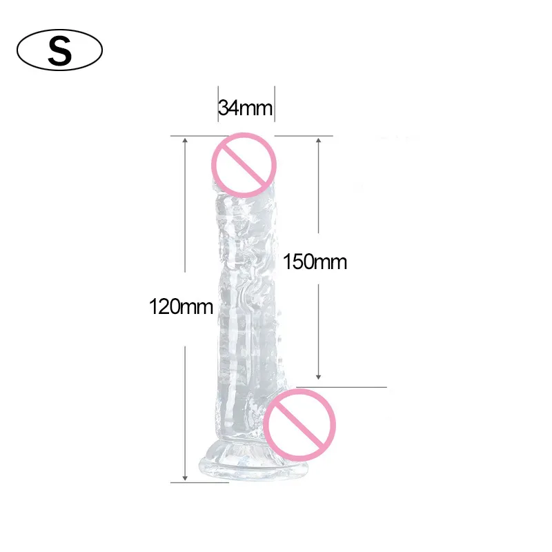 Массаж мягкий желе -дилдо для женщин анальные дилдео игрушки для взрослых 18 женских мастурбатора пенис всасывающий чаш