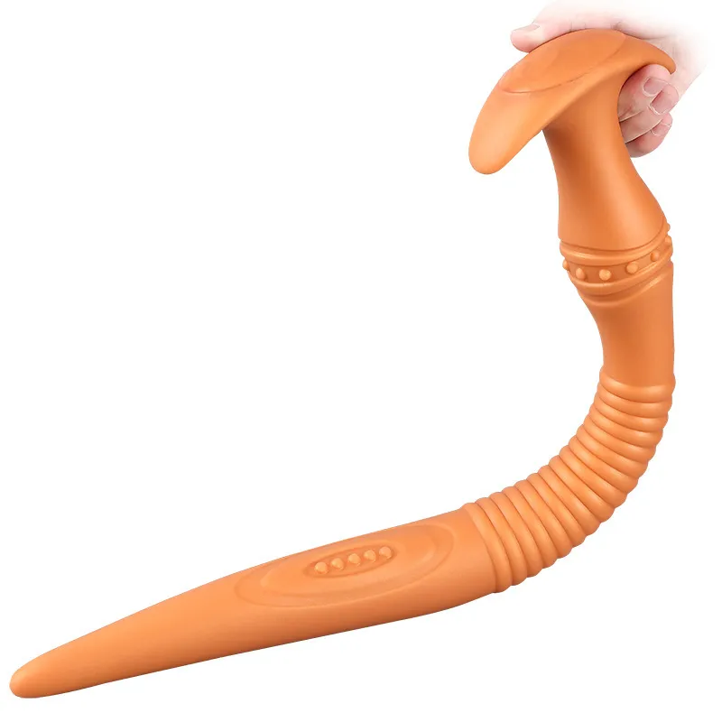 Tiefer Anal-Dildo, Strap-on-Masturbatoren, sexy Spielzeug für Frauen/Männer, Butt-Plug-Dildos, lange Pull-Perlen-Prostata-Massage