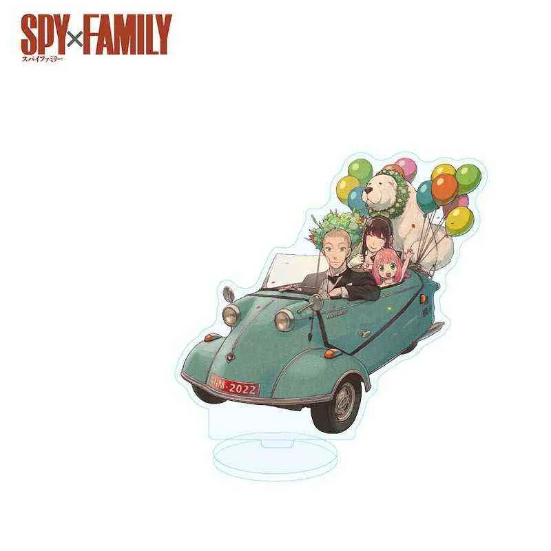 Anime SPY FAMILY Action Figures Anya Loid Yor Character Spy Family Acrylic Stand Models Plate Desk Decor Standing Sign Fans Gift AA220318