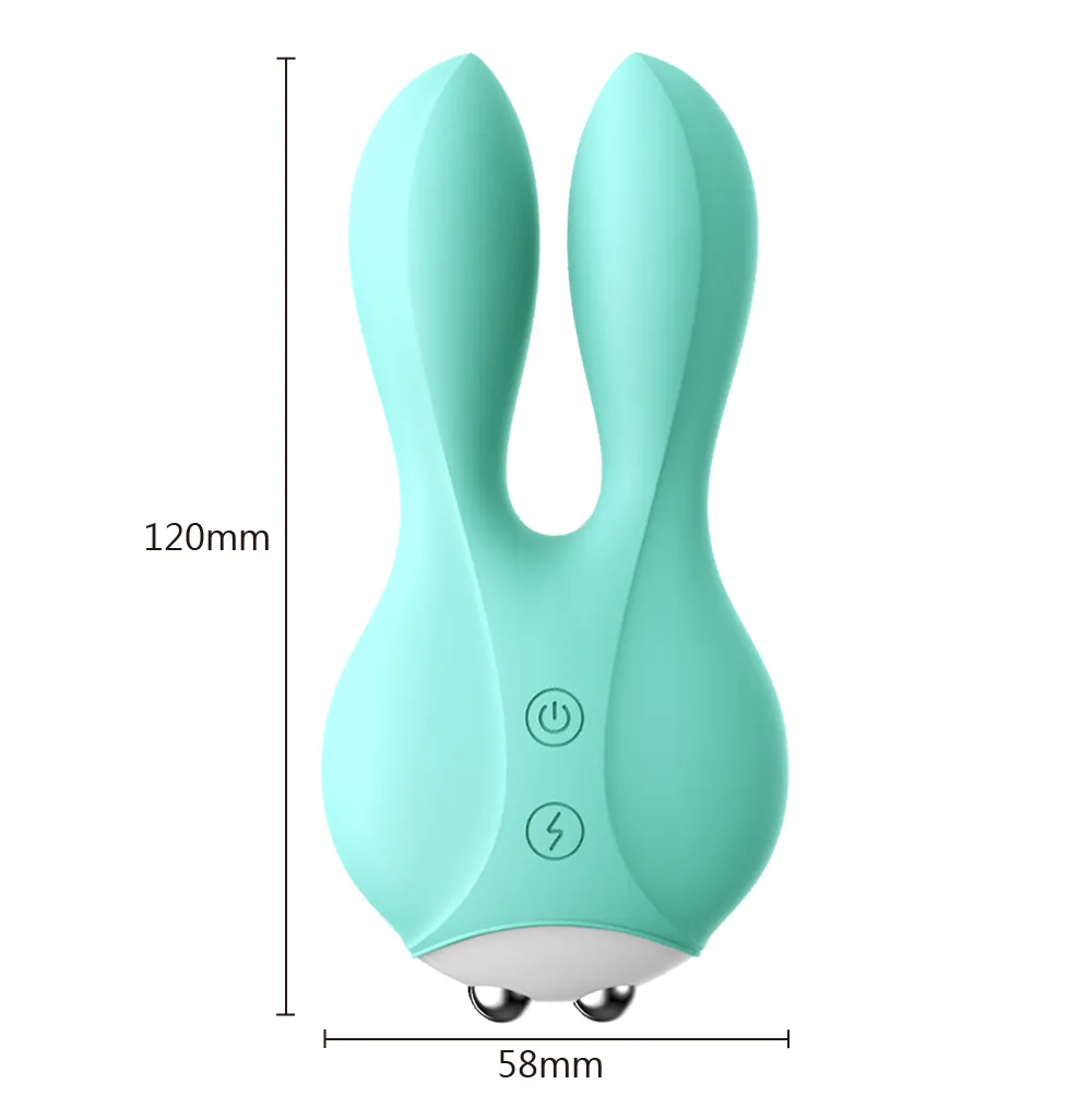 Elektrisk chock kanin vibrator vibratorer ägg sexig leksak för kvinnor män 12 frekvens bröst klitoris stimulator massager