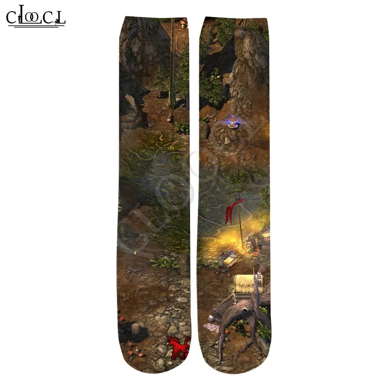 Game Heroes of Might Magic 3D Gedrukte modeheren Allmatch Harajuku Verkoop Straight Socks 220617