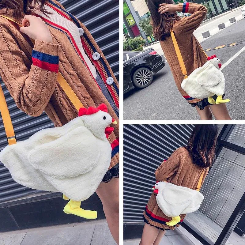 Femmes dames mignon poulet Mini chaîne épaule bandoulière fourre-tout messager sacs à main de luxe 220716