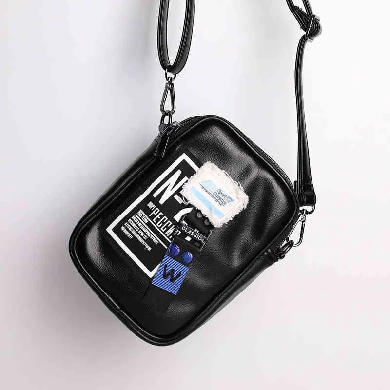 HBP Streamer Bandoulière Diagonale Cross Téléphone Sac Tendance Pu Badge En Cuir Jeunes Hommes et Femmes Loisirs Mini Sac De Mode 220803