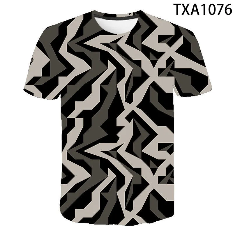 Zomer Cool 3D Gedrukt Militaire Camouflage T-shirt Mannen Vrouwen Kinderen Korte Mouw T-shirt Merk Tops Jongen Meisje Kids tee 220607