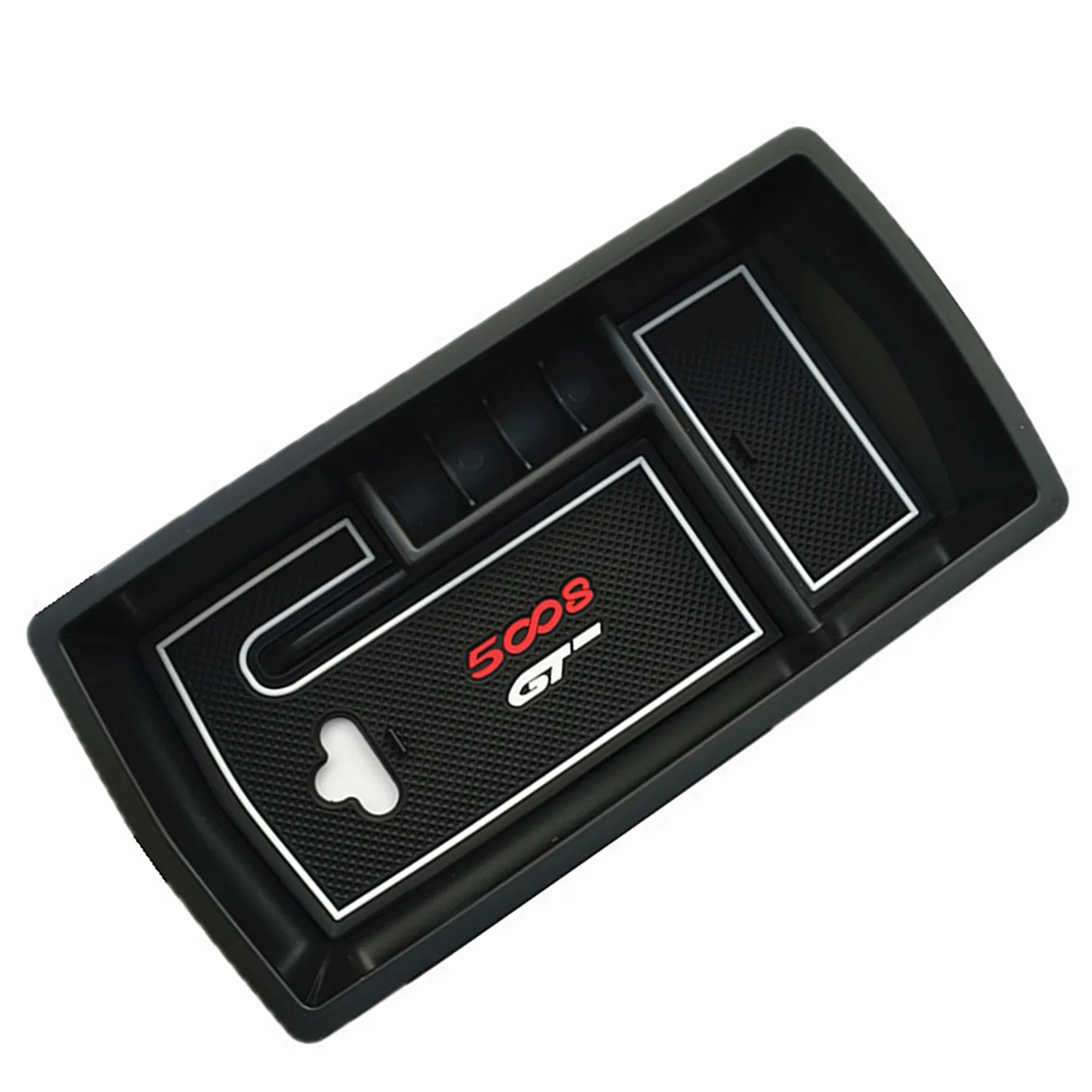 Boîte d'accoudoir Central de voiture, organisateur de Console centrale d'accessoires de voiture, pour Peugeot 5008 5008GT 2017 2018 2019 2020 2021 Storage9109180