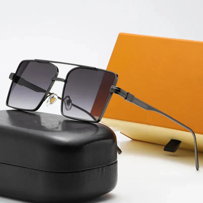 Designer-Mode-Sonnenbrillen für Herren, Unisex, Brillen für Herren und Damen, randlos, Sonnenbrille, Silber, Gold, Metallrahmen, Eyewear229a