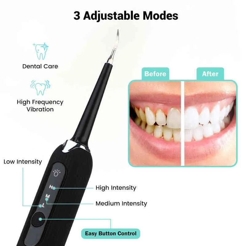 Instrument czyszczenia zębów elektrycznych do usuwania płytki z dentystycznym i zmywaczem tatarskim urządzeniem domowym 220627