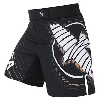 Mma preto grande pássaro respirável treinamento de fitness tigre muay thai mma boxe roupas shorts sanda boxe roupas mma calças 2206109089696