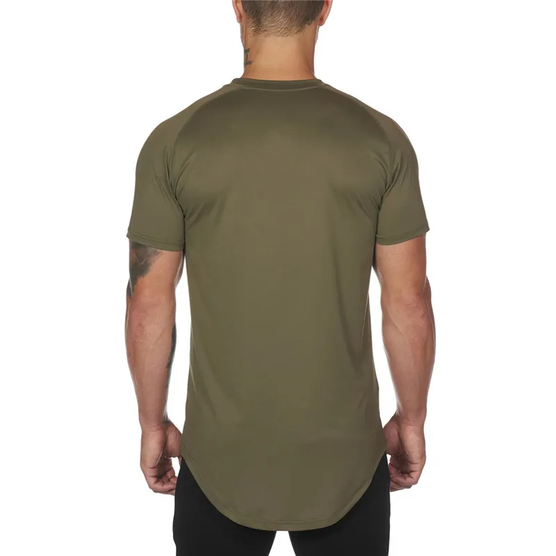 Malha de camiseta de camiseta academia apertada masculina marca de verão tees homme sólida rápida camiseta de fitness de fitness de fitneira seca rápida