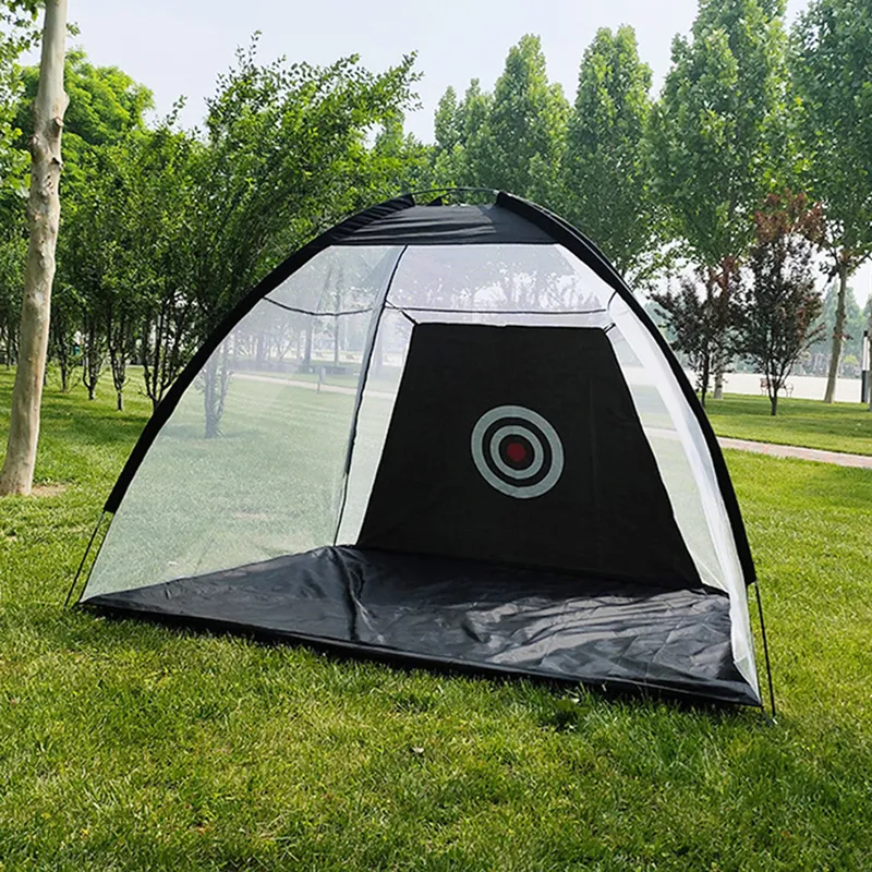 2M Golf Training Aids intérieurement pliable Pratique net frappe Cage Garden Grassland Tent Equipme 2204093358014