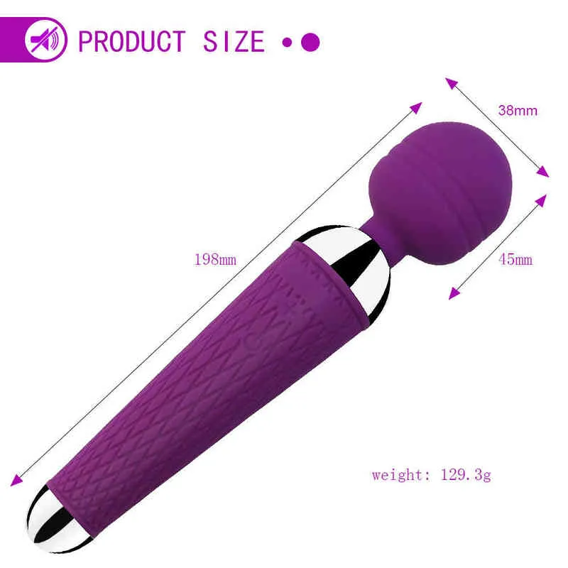 NXY Vibrator vibrator clitoris vibrator erotic sex toys for women 10 vibration patterns magic wand g-point massager female masturbator 220411