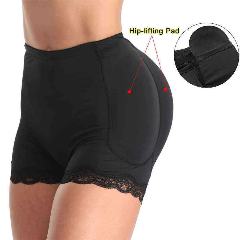 Booty Hip Enhancers Fake Ass Sexy Butt Lifter Body Shapers Control Panties Padded Dress Underwear Waist Trainer Pads tights L220802