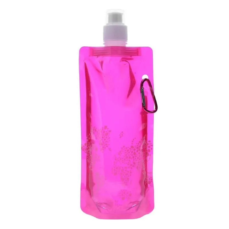 Portable Ultralight Foldable Silicone Water bag Water Bottle Bag Outdoor Sport Supplies Hiking Camping Soft Flask Water Bag NEW