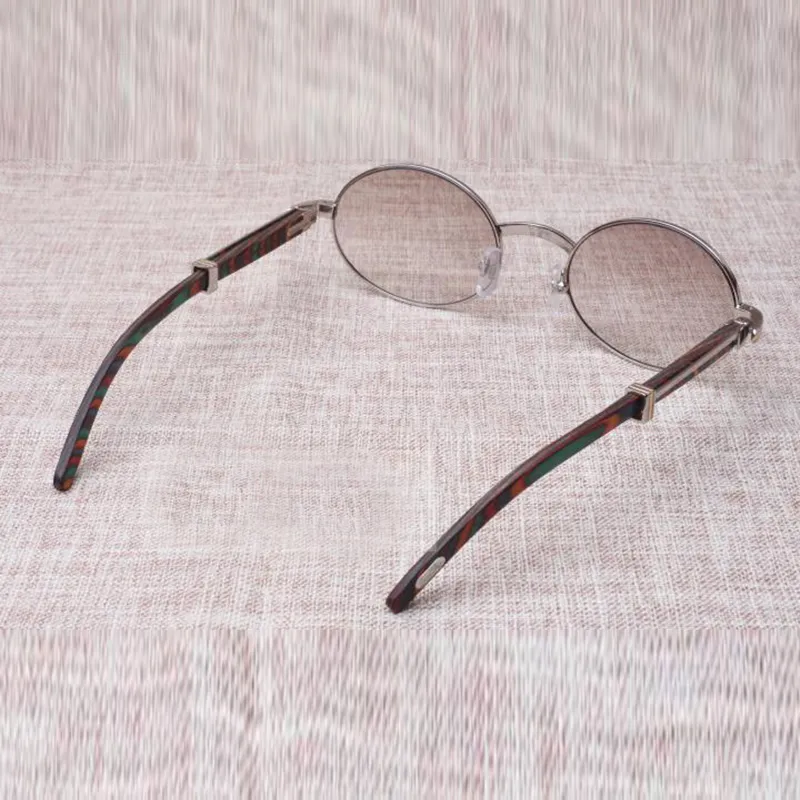Деревянные солнцезащитные очки 7550178 с ножками из павлиньего дерева и линзами 55 мм237U
