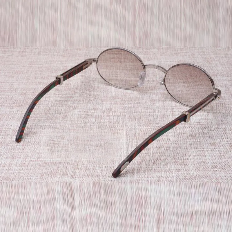 Holzsonnenbrille 7550178 mit Beinen aus Pfauenholz und 55-mm-Linse299p