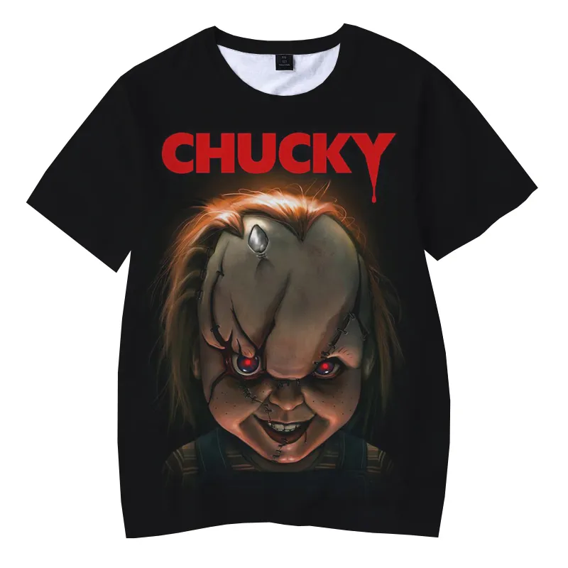 Horror Movie Child039S Play Chucky 3D Tryckt T Shirt Men Women Summer Fashion Casual Funny Tshirt Hip Hop Streetwear Tee Tops1173177