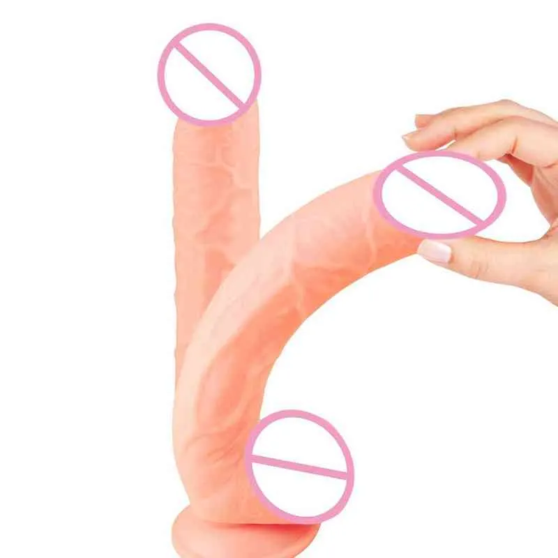 NXY Dildos 거대한 종마 음경 흡입은 진실하고 거짓 여성들의 수동 뒷마당은 흥미 롭습니다 0316