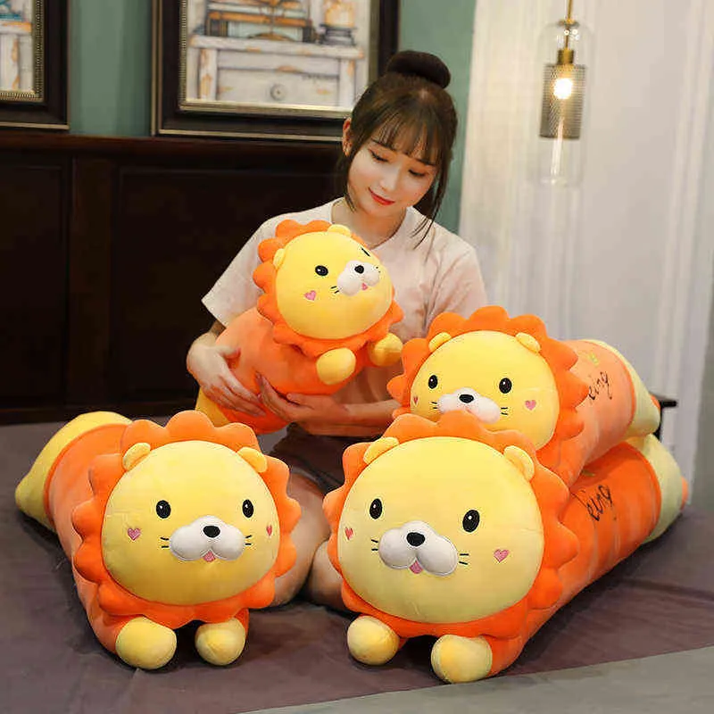 ПК CM Beautiful Lion Plush Toys Kawaii, наполненные мягкими животными, мультяшные куклы для детей, девочки, день рождения рождественские подарки J220704