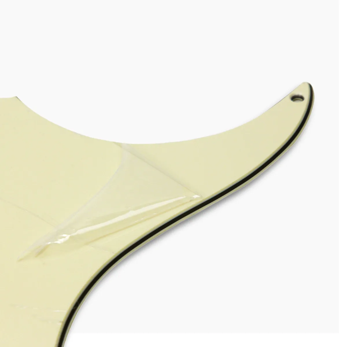 Custom Cream 3Ply Gitarren-Schlagbrett Blanko-Material Schlagplatte 4 Löcher mit Rückplattenschrauben