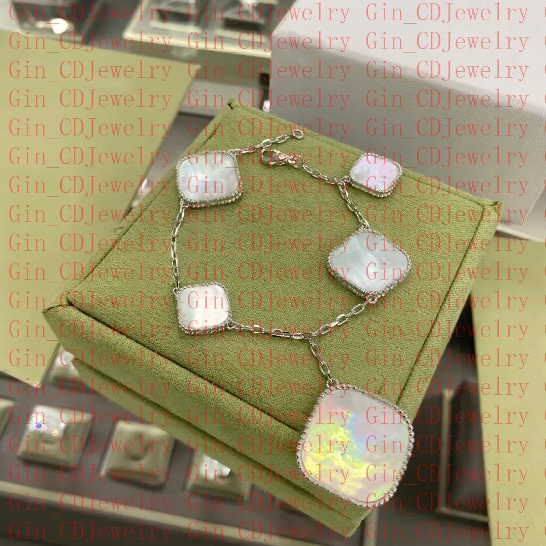 Designer Classic Lucky Clover Diamond Bracelet Plaqué Or 18 Carats Dames et Filles Saint Valentin Fête des Mères Fiançailles 8447931