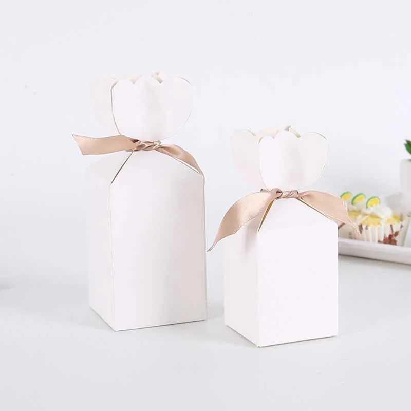 25/50 stks Kraftpapier Pakket Kartonnen Box Vaas Candy Doos Gunst en Gift Verjaardag Kerst Valentine's Party bruiloft decoratie 220420