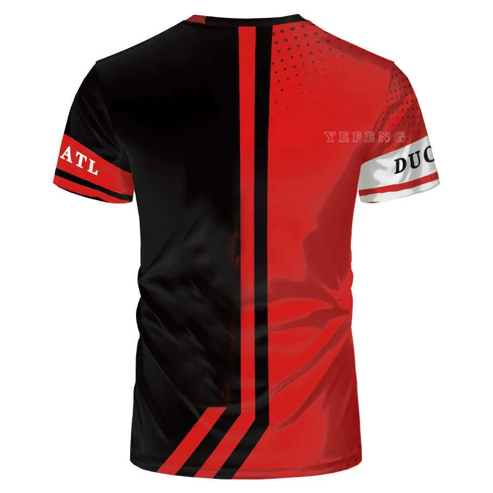2023 New Racing Team Formula One Short t-shirts Moto pour Ducati Corse Moto Riding Vêtements respirants Maillots rouges Ne se fanent pas 861j