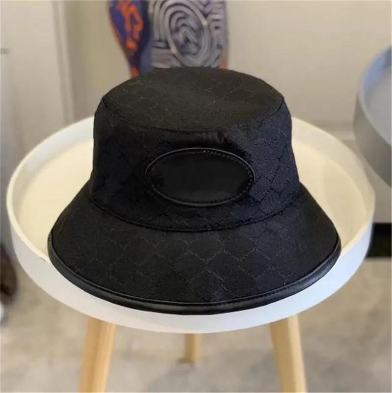 2022 Fashion Design Letter Bucket Hat For Men's Women's Foldable Caps Black Fisherman Beach Sun Visor wide brim hats Fol185r