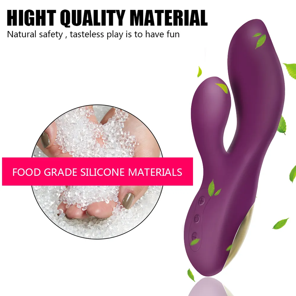 Nipple Vagina Massager G-Spot Rabbit Vibrator Powerful Dildo sexy Toy for Woman Clitoris Stimulator Adults 18 Product 12 Speeds