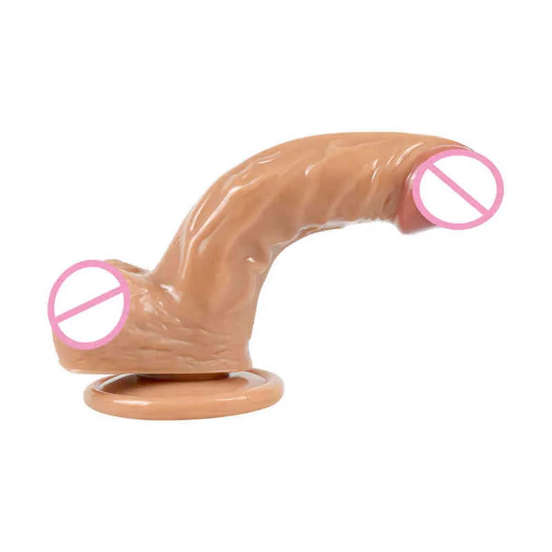 Nxy dildos gebogen kleine broer vrouwelijke masturbatieapparaat simulatie penis man en vrouw seksproducten kunstmatige volwassen speelgoed 220601