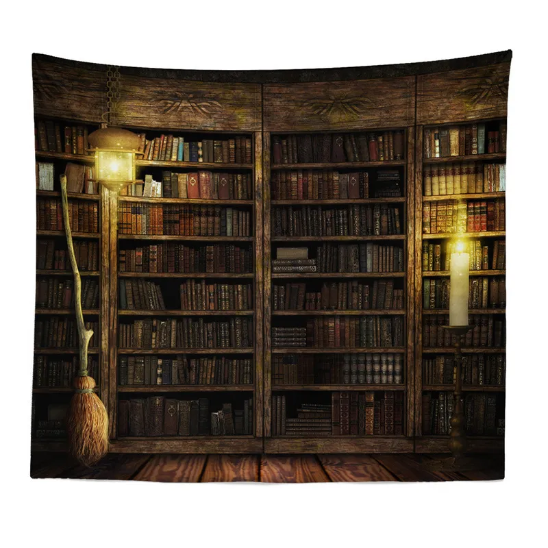 Magic Retro Regałówka Gobeliny Sztuki Wiszące Wiszące Tapestries Bedspread Throw Home Decor 220401