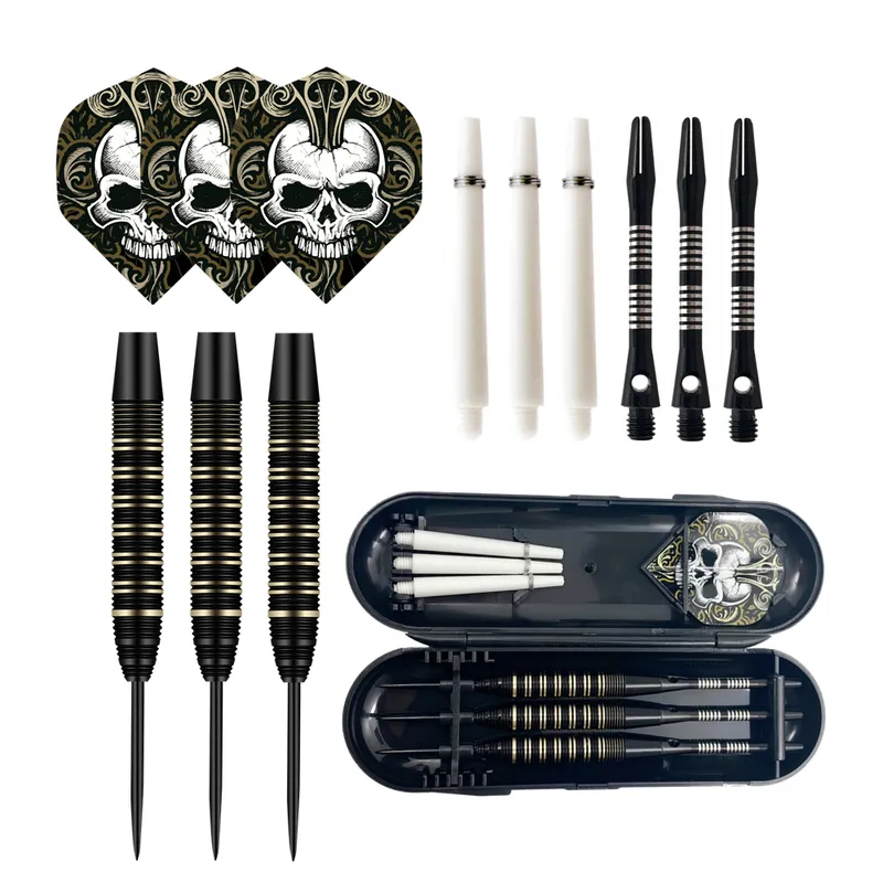Professional Archer dardos, 22 грамма, набор черных латунных стволов со стальным наконечником 2208155133396