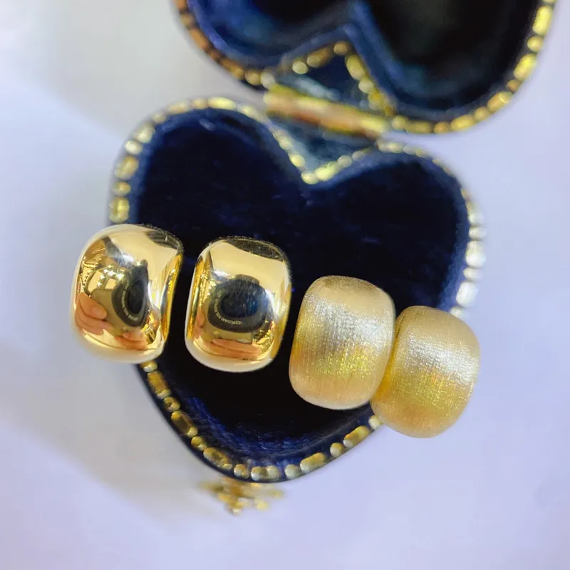 18K Gold Ohrring für Frauen echter Goldschmuck Anillos de Bizuteria Anillos Mujer Gemstone Ohrringe Box Engagement Femme Ohrring 2202272216