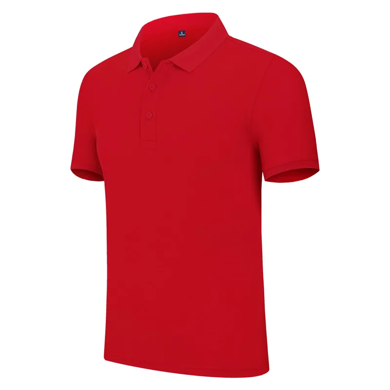 Summer Casual krótko-rękawowy garnitur Polo Company Grupa Custom Polo Shirt Cotton Men and Women Custom 220608