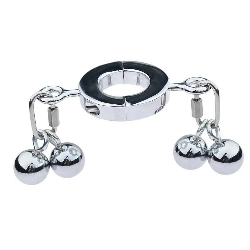 Anillos de pene pesados, juguetes sexys para hombres, ejercicio de pene, Metal Bdsm, productos para escroto, masturbadores masculinos para adultos