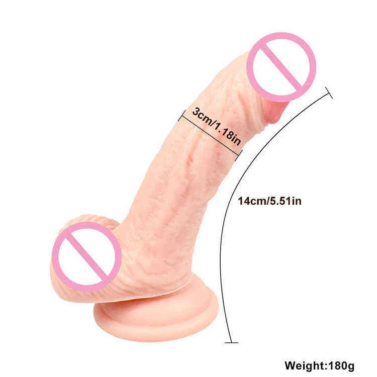 NXY Dildos Anal Brinquedos Pequeno Imitação Penis Mini Dildo Anal Plug Feminino Masturbação Dispositivo Adulto Sex Products 0324