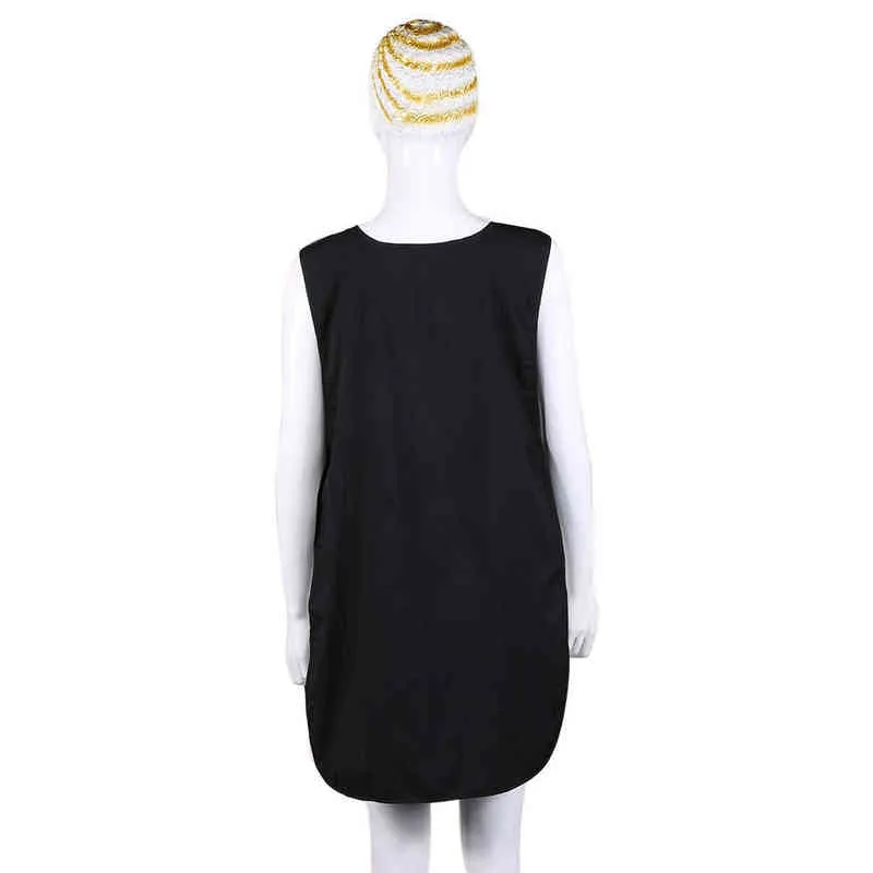 Salon Hairdressing Occupation Apron Suit-dress for Beautician Work Sleeveless Apron With Big Capacity Pocket Y220426