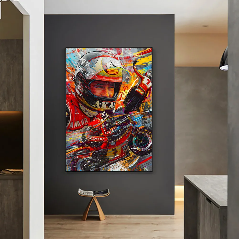 Abstract Canvas Prints Poster Motorcycle Canvas Painting Posters Print Cuadros Wall Art Picture for Living Room Home Decoration