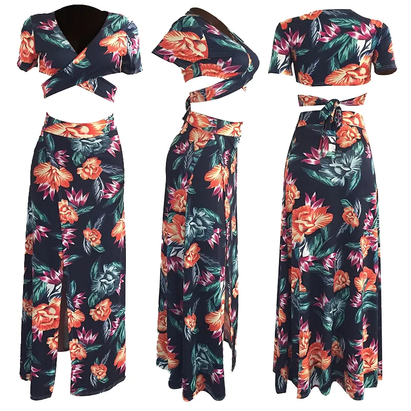 Noisydesigns Luxo Eurpoen Floral Imprimir Streetwear Vestidos Backless Set Vintage Dress Mulheres V Neck Grande Tamanho 4XL Drop 220627