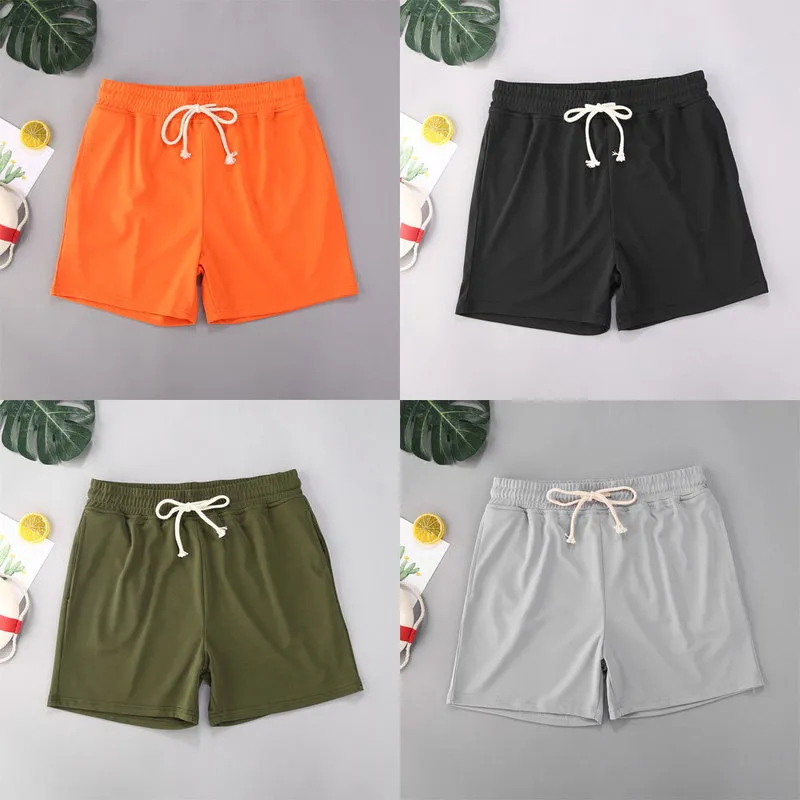 Summer Mens Fashion Jogger Sweat Shorts Undershirt Casual Solid Color Gym Running Workout Athletic Pants Male 220621