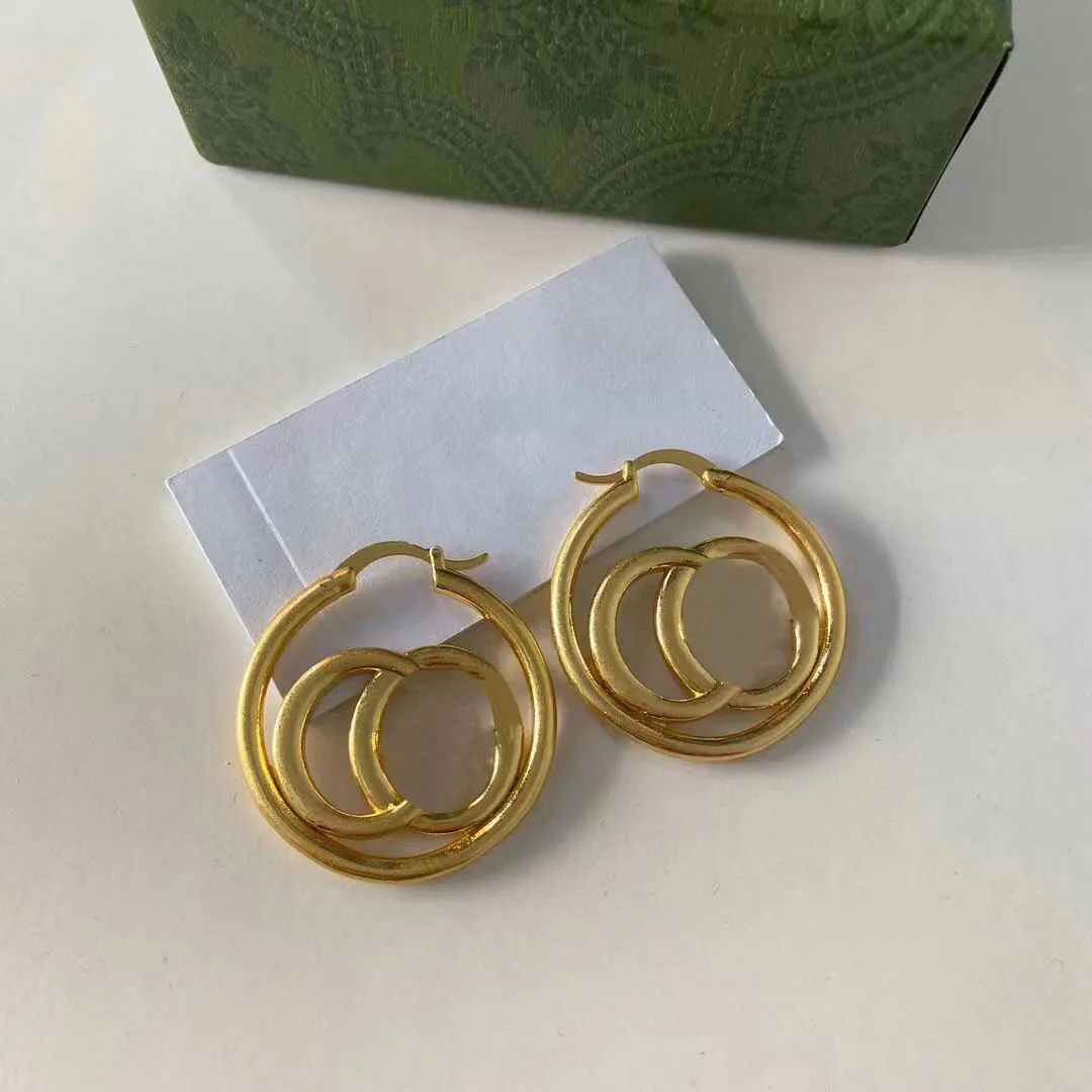 Designer Classic Hoop Letter oorbellen Studs sieraden voor vrouwen feest bruiloft mode luxe oorrang geschikt voor damesmoeders G322R