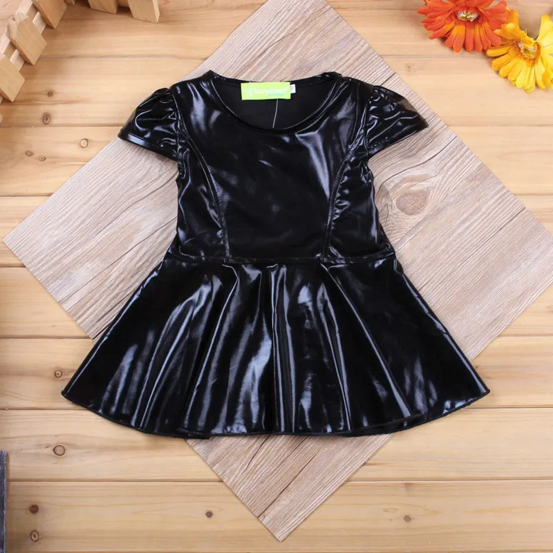 Gold Girls Clothes Sets Baby Girl Clothing T-Shirts Leggings Fashion Children Dress Trousers Suit Summer Black Roupas 220328
