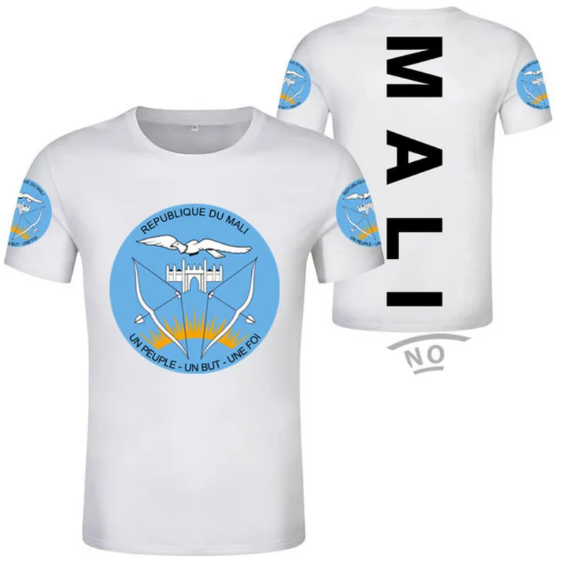 MALI T-shirt Diy Gratis op maat gemaakt Naamnummer Mli t-shirt Natie Vlag Ml Republiek Frans land Malinese Woordprint Po Kleding 220619