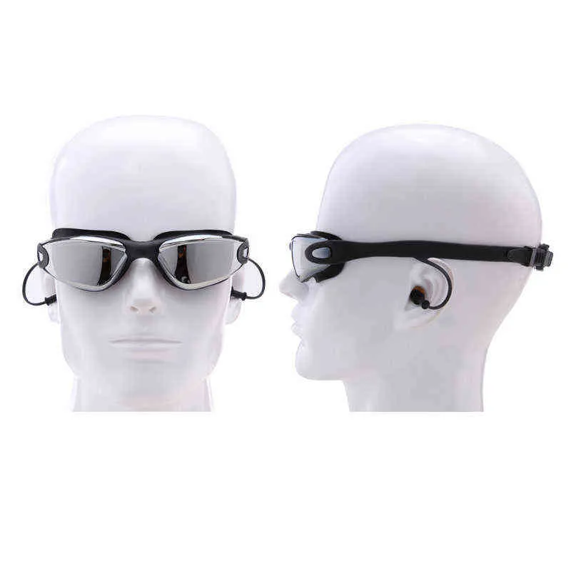 Myopia simglasögon öronpropp män kvinnor recept professionell vuxen simma glasögon vattentäta dykglasögon g220422