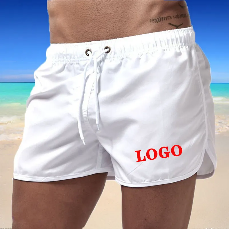 Herranpassade strandshorts DIY Print Summer Swimming Board Kortstammar för män Swimsuit Wear Surf Boxer Pants Man S3XL 220613