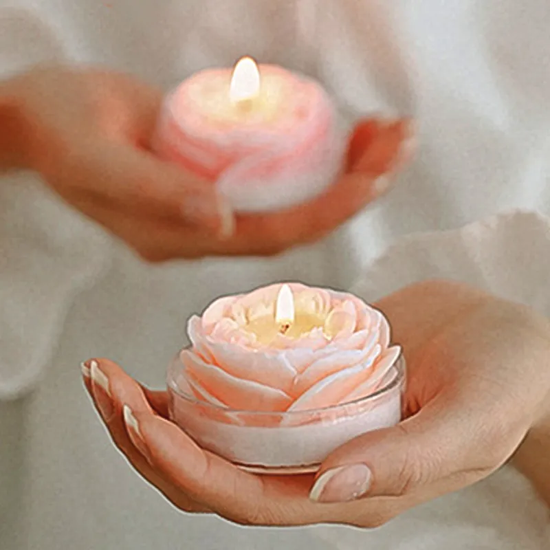 Austin Rose Silikon Diy Çiçekler Mum Yapımı Sabun Reçine Çikolata Kalıp Sevgililer Doğum Günü Hediyeleri Ev Dekoru 220629457407